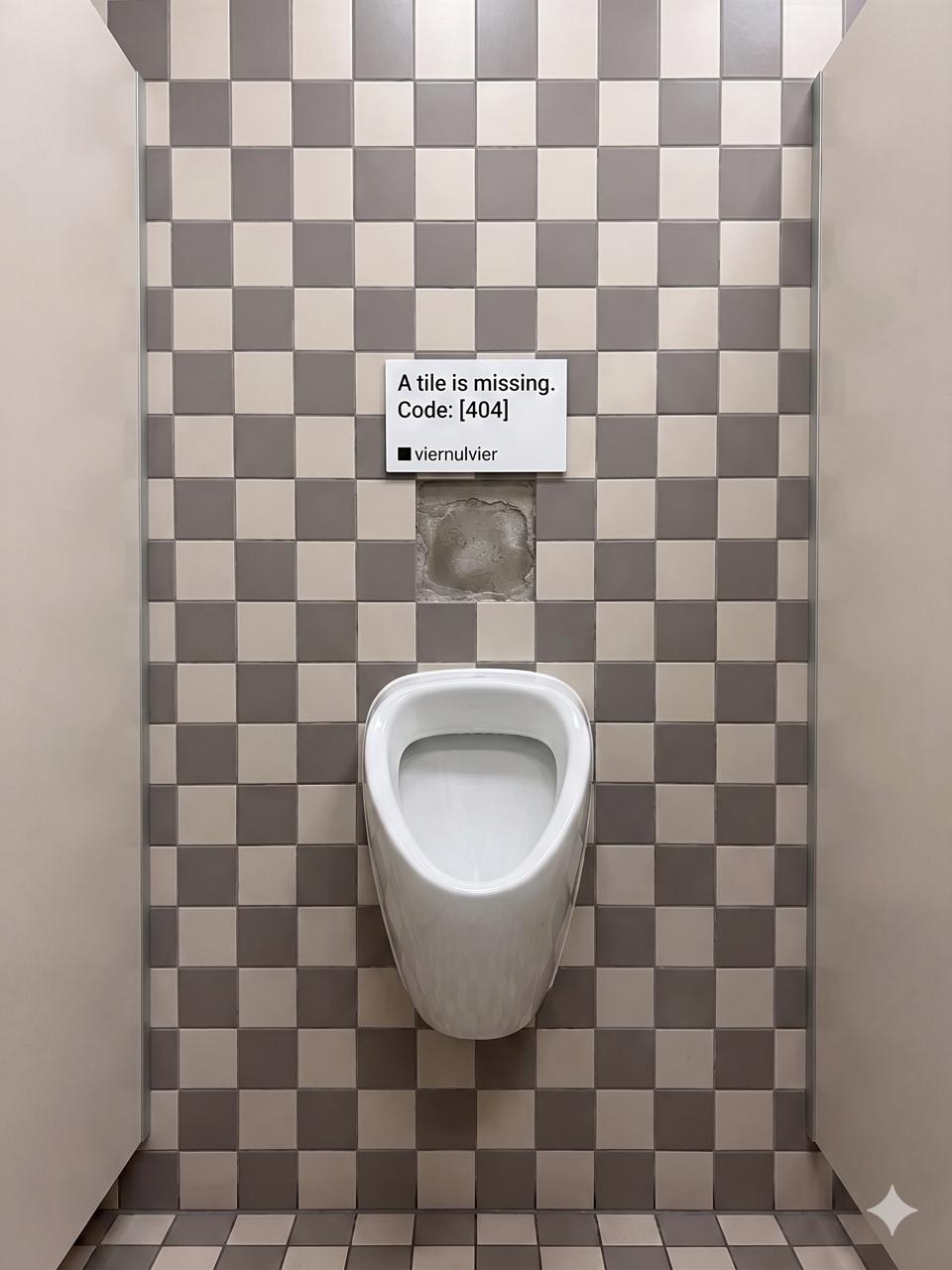 Viernulvier — 404 in the wild — a tile is missing